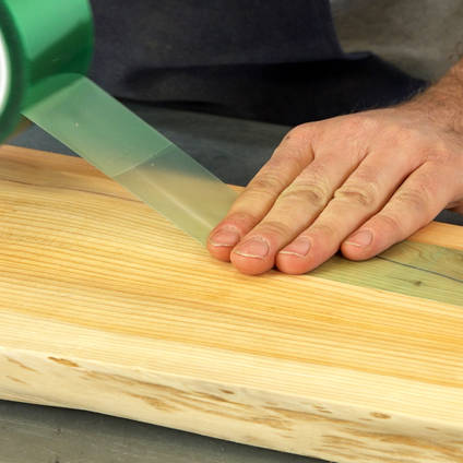 Sealing the Underside of Timber Using Resin Release Tape